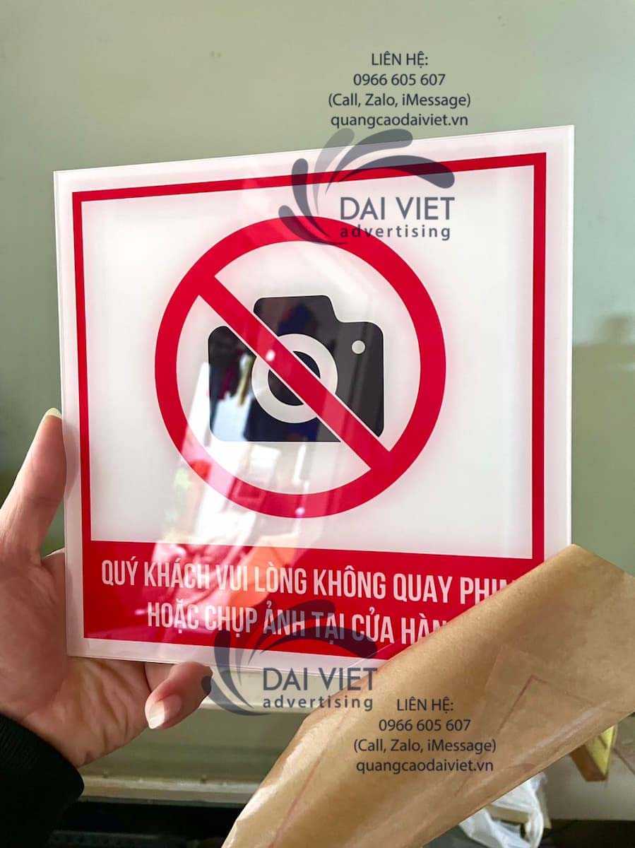 Biển Cấm Quay Phim Chụp Ảnh Đẹp